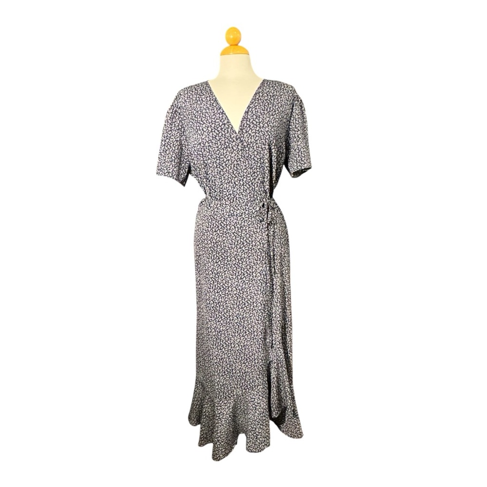 Elegant Navy and White Women's Dress